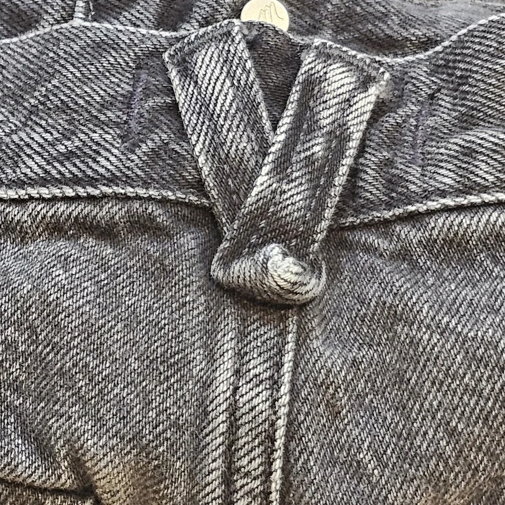 Madewell Womens Low Slung Straight Cargo Jeans Ranney Wash Snap Pockets‎ Size 26